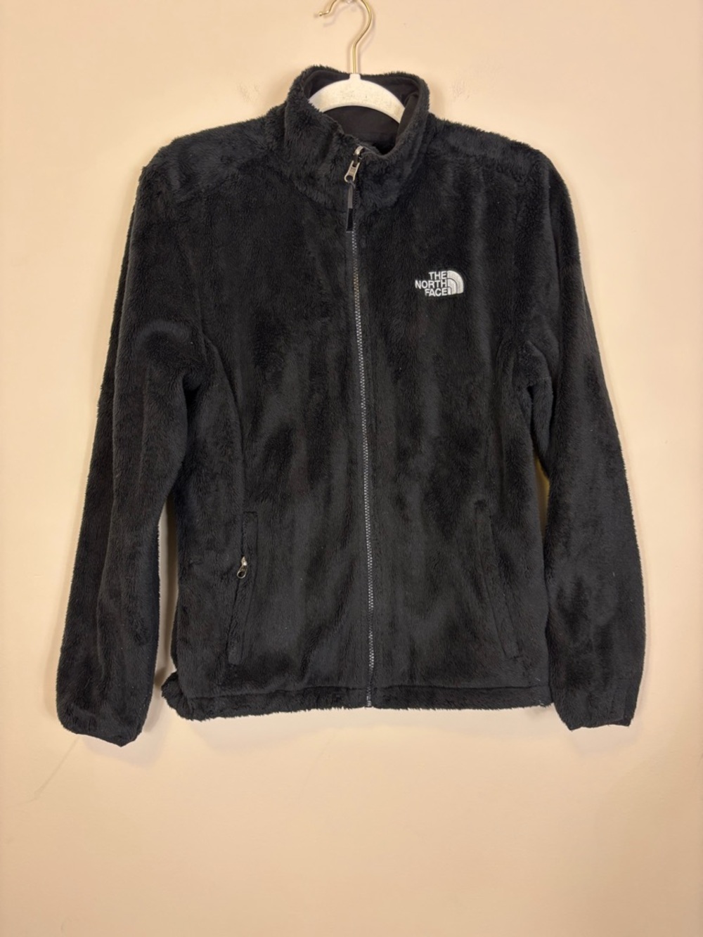 The North Face Black Plush Full-Zip Fleece‎ Osito Jacket Medium